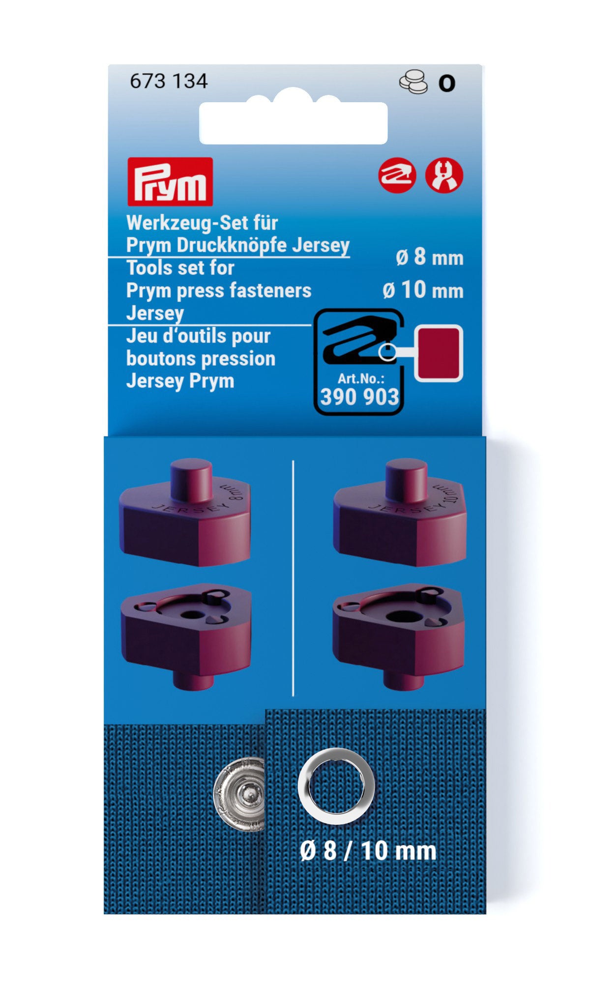Werkzeug-Set für Prym Druckknöpfe Jersey