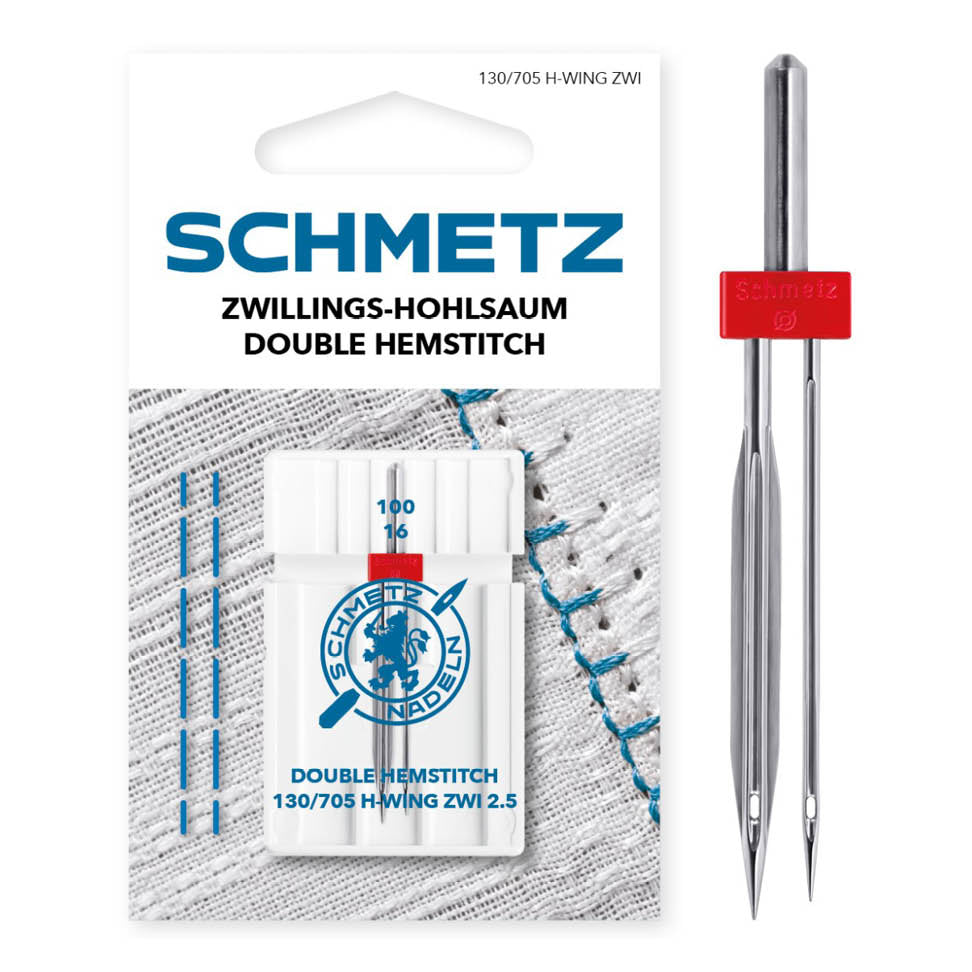 Zwillings-Hohlsaum-Nadel