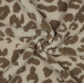 Teddystoff Leopunkte - taupe