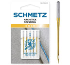 Nachstick/Topstitch Nadeln Gold